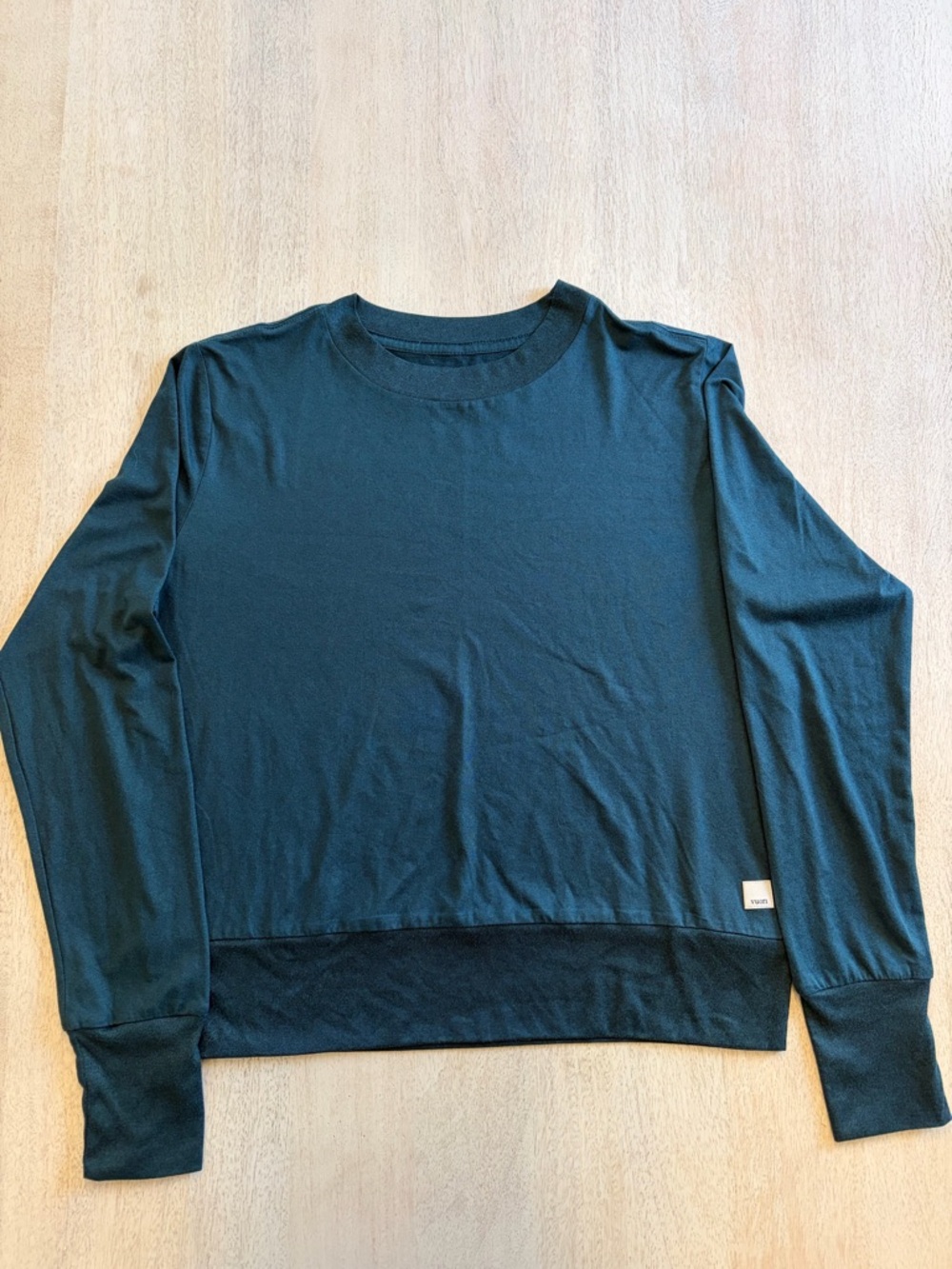 Vuori Women's Long Sleeve Daydream Crew Teal Small
